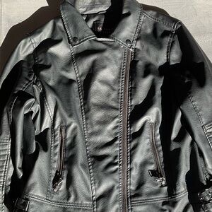 Celebrity Pink Dark Leather Jacket